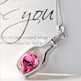 Love Heart Bottle Necklace